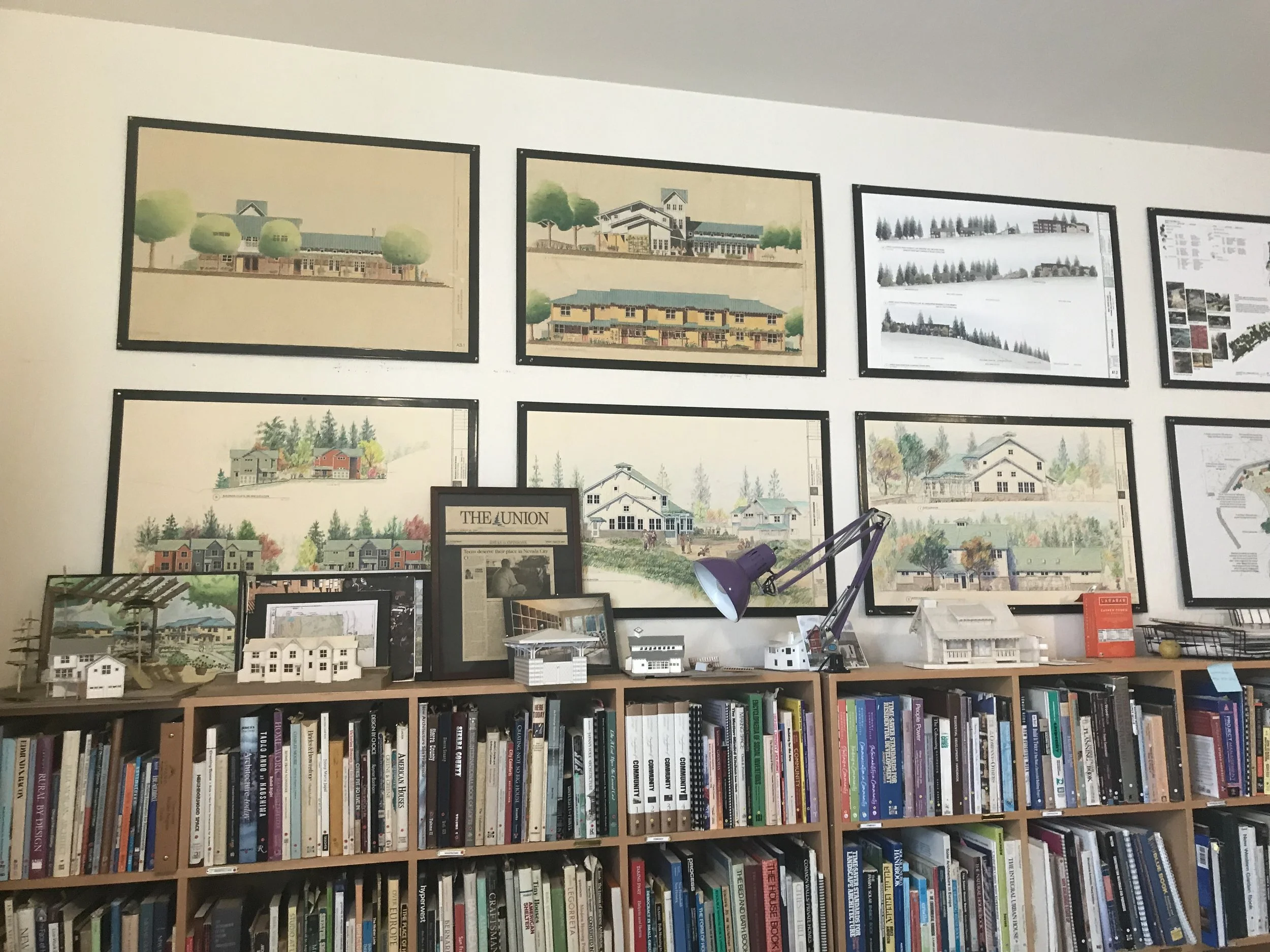 Conference room and library at McCamant & Durrett’s Nevada City office. Photo by Pamela Biery