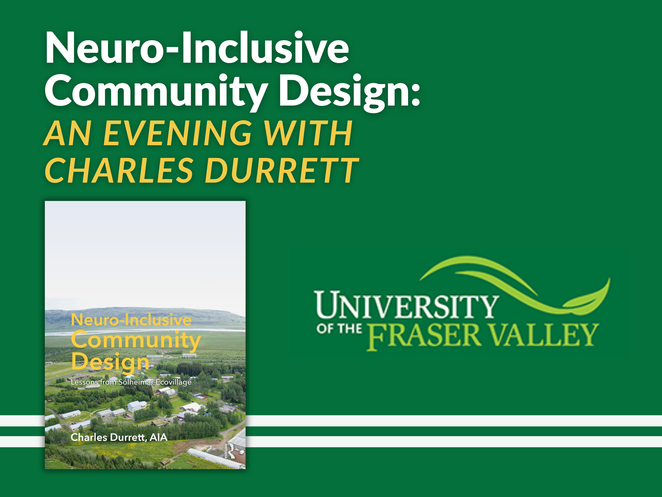 An Evening with Charles Durrett at University of the Fraser Valley 