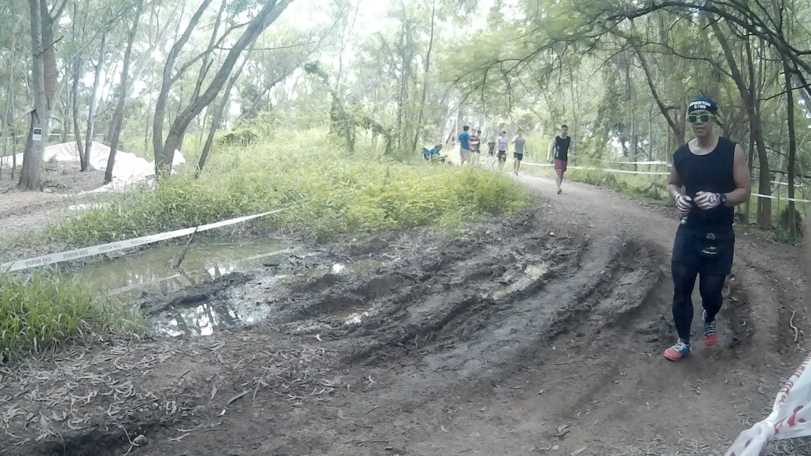 The smart Singaporean Spartan would of course, avoid muddy puddles.