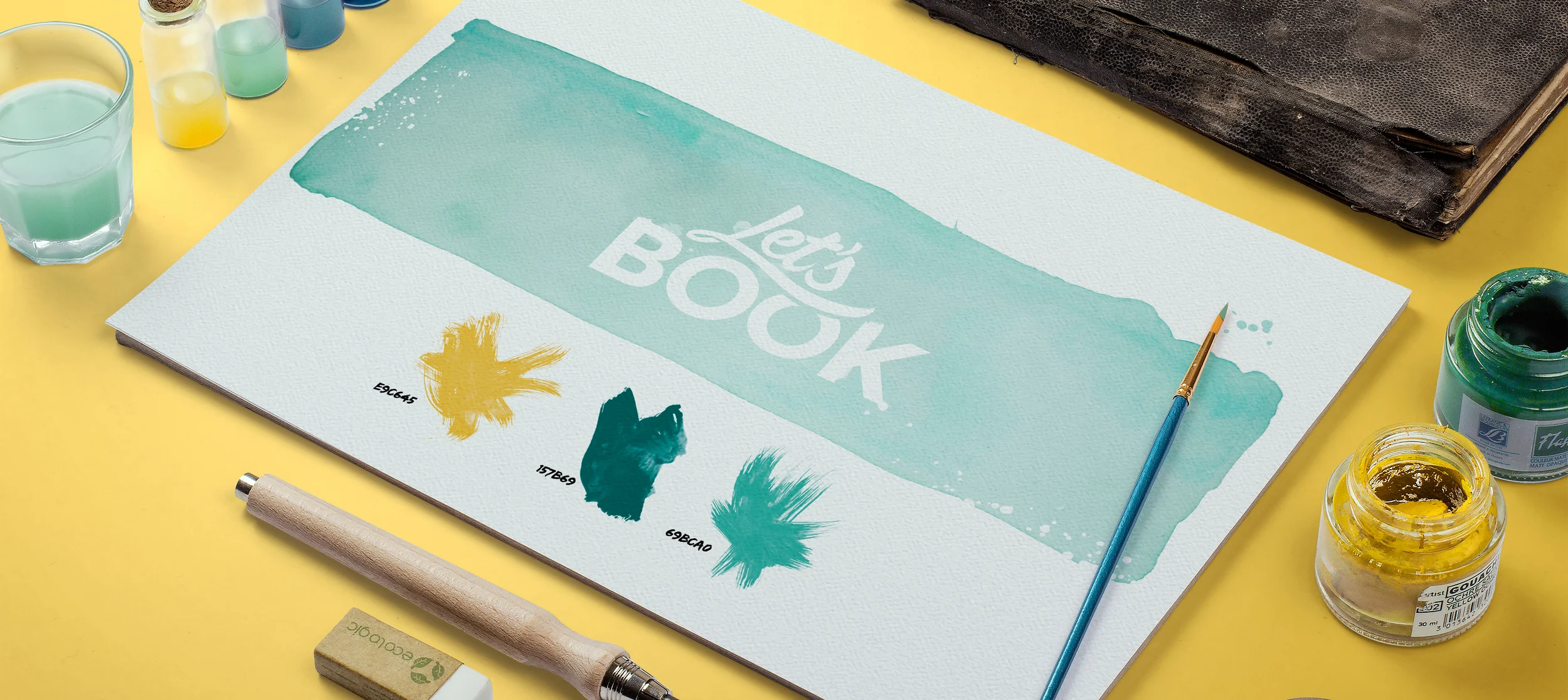 Ontwerp logo Let's Book