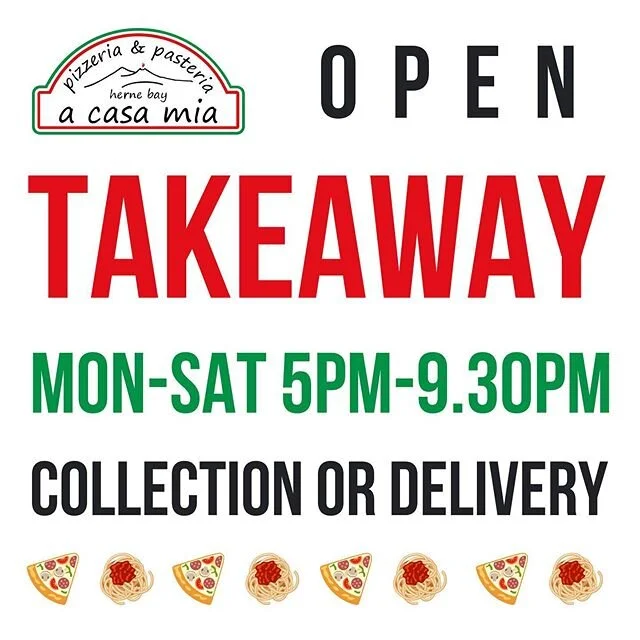 We are open for takeaway until 9.30pm today. Call 01227 372947 to order. Local delivery available. Most items from the menu but call in to check. Menu available on our website (link in the profile). 🔺PLEASE ADHERE TO THE GOVERNMENTS SOCIAL DISTANCIN