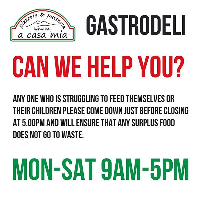 Can we help you? Any one who is struggling to feed themselves or their children during these difficult times, please come down just before closing at 5.00pm and will ensure that any surplus food does not go to waste. 178 High Street, Herne Bay .
.
#n