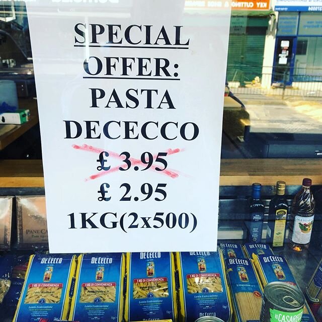 Special offer: Pasta DeCecco now &pound;2.95 x 1kg bag #dececcopasta #gastrodeli #italianpasta #italianfood #italiandeli