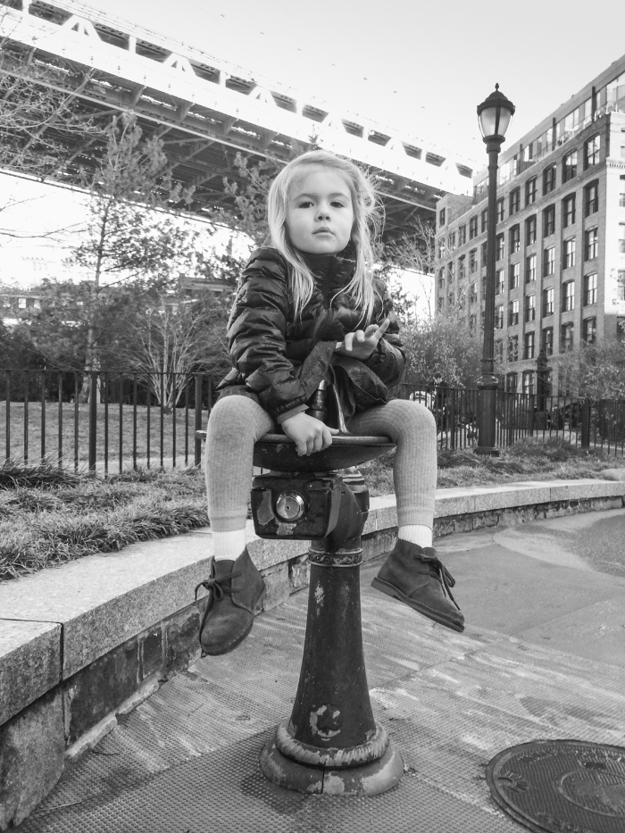 Our city kid in Pirate Park. DUMBO, Brooklyn.