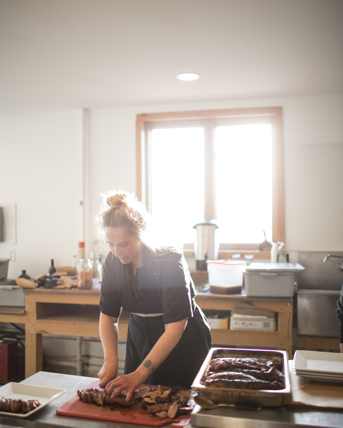 Tessa Holmes at work.