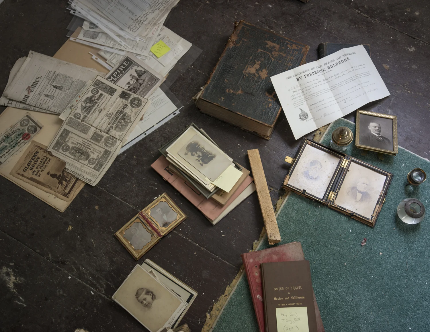 Civil War memorabilia. 