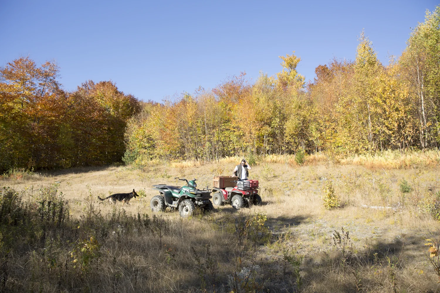 Brett Stickney on the land called Lost Nation.