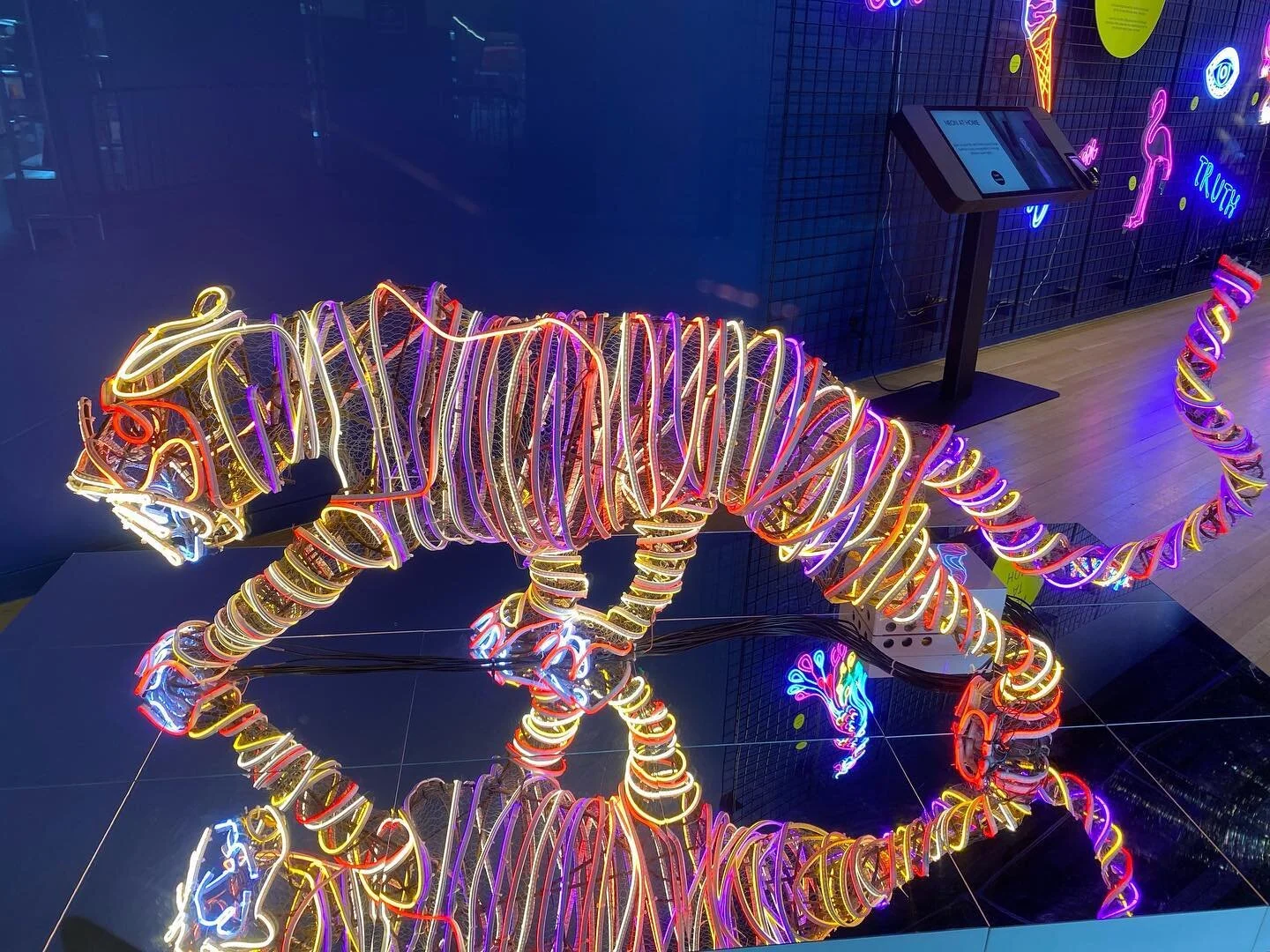 Happy New Year of the Tiger! Fab neon tiger at the Tate Modern. Apparently the #chinesenewyear lasts two weeks, so I&rsquo;m not too late!
*
*
*
*
*
* #happynewyear2022 #yearofthetiger #tatemodern