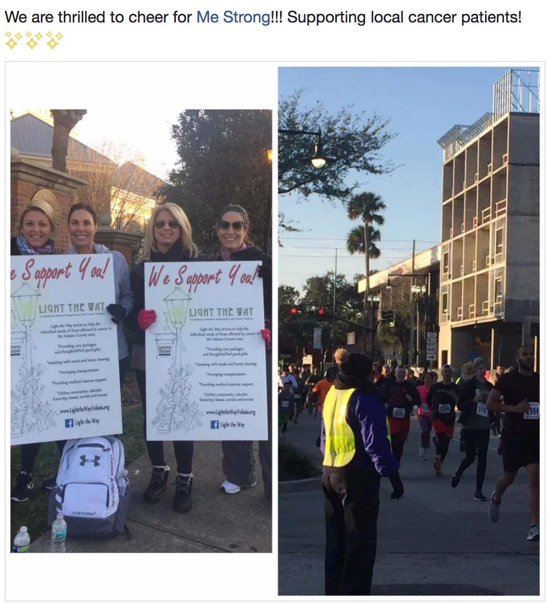 We were thrilled to be a part of the ME Strong 5k race in January. Supporting local cancer patients.