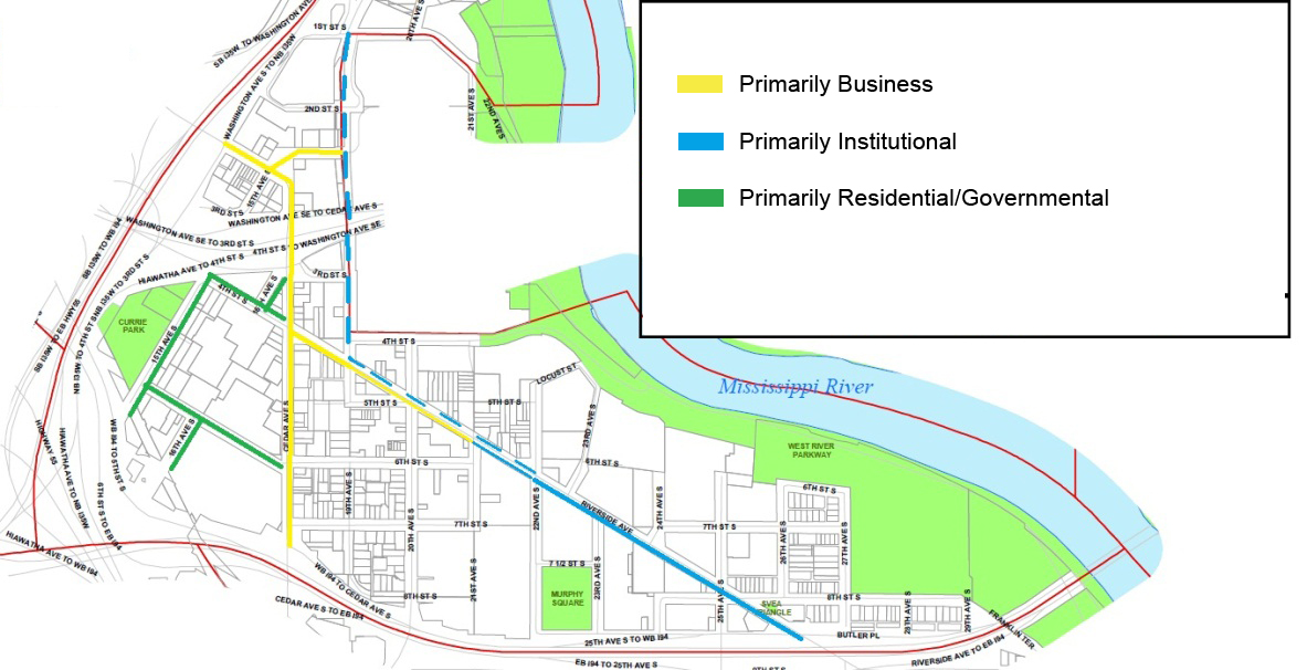 Map of the proposed West Bank Improvement District area