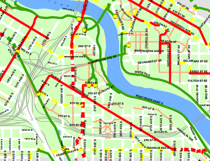 Green line connections map.png