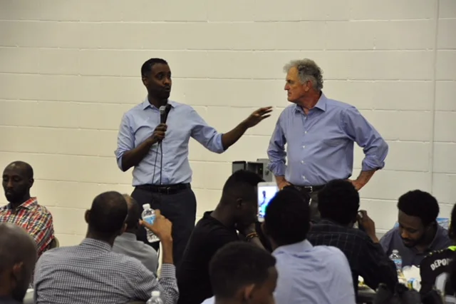Minneapolis City Council Member Abdi Warsame reflects on the commitment of partners to the Cedar Riverside Opportunity Center.