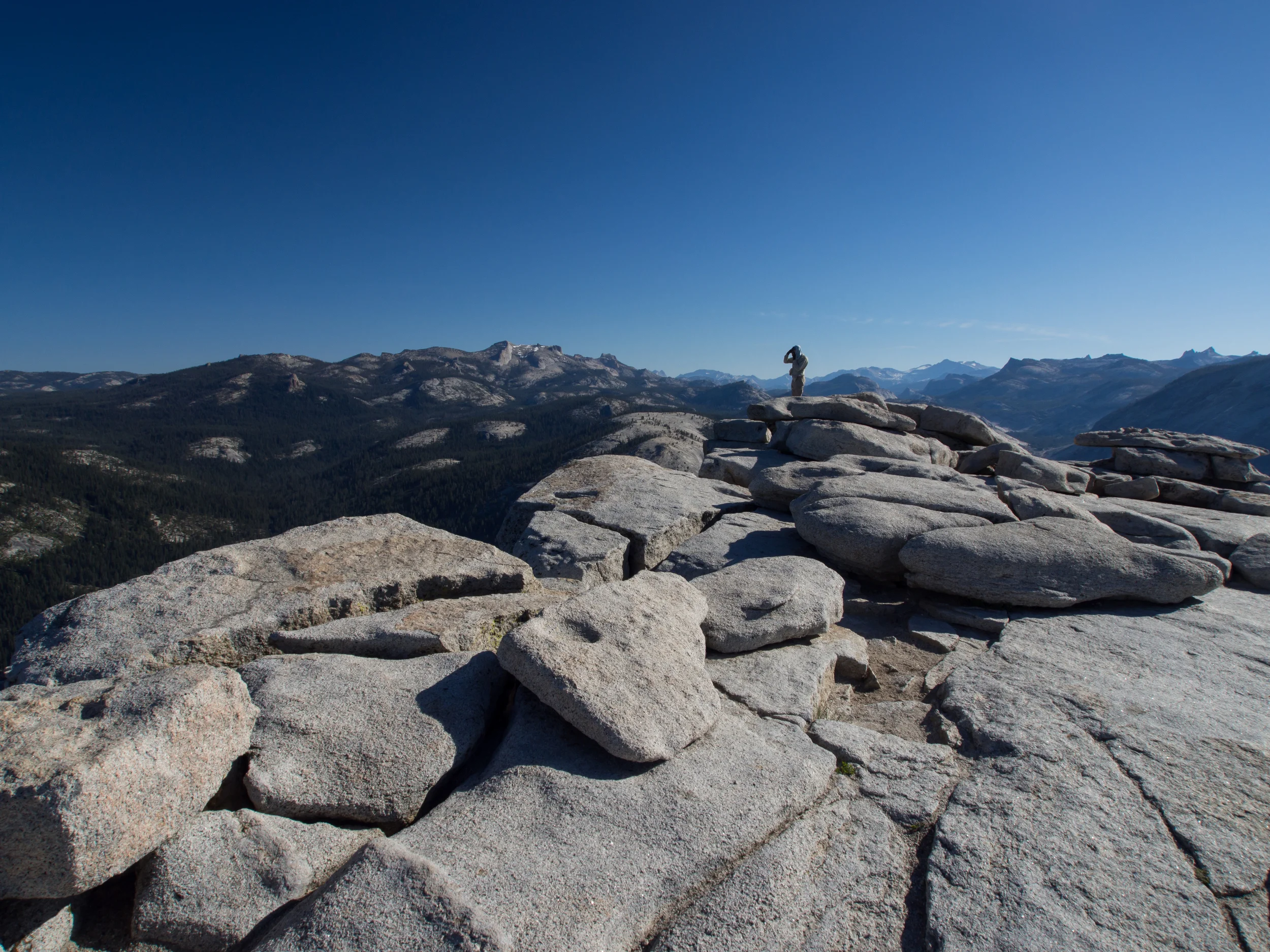 The summit of Half Dome