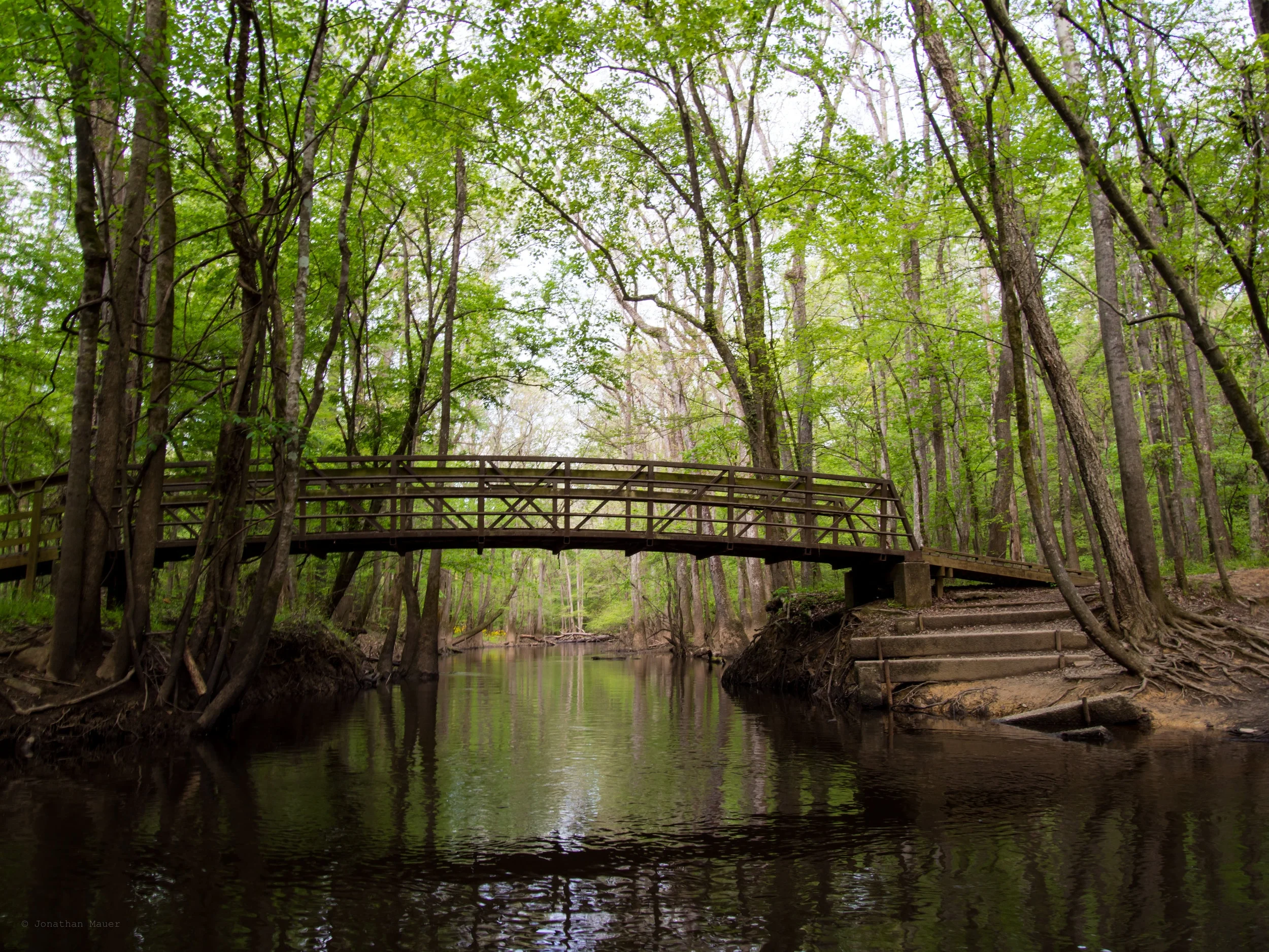 The South Cedar Creek canoe launch.