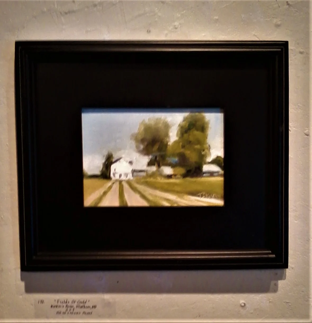 "Field's Of Gold" Barker's Farm, Stratham, NH - 5x7" oil on canvas panel