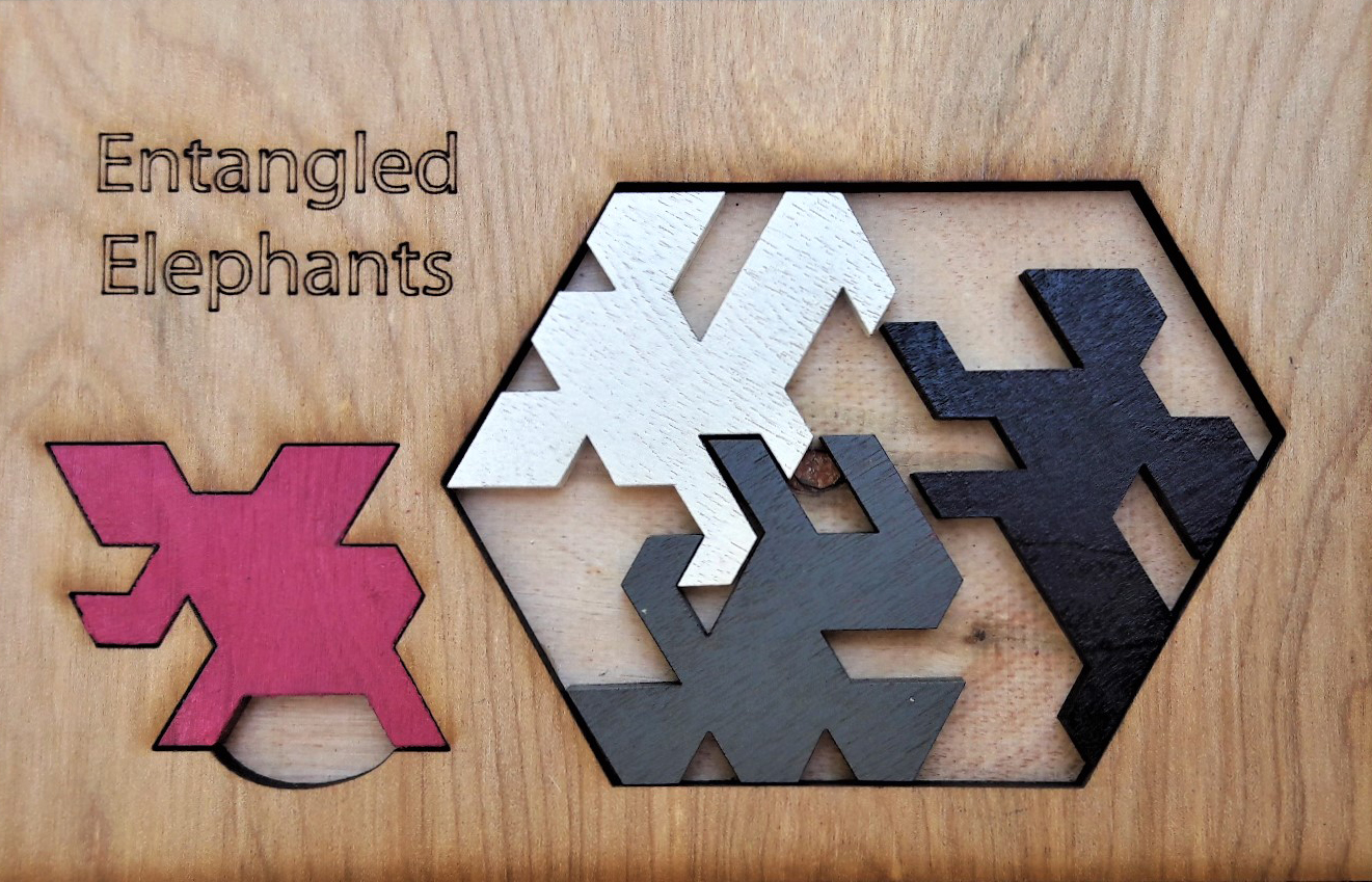 Palmetto Puzzle Works Entangled Elephants | Charleston Classic Gifts