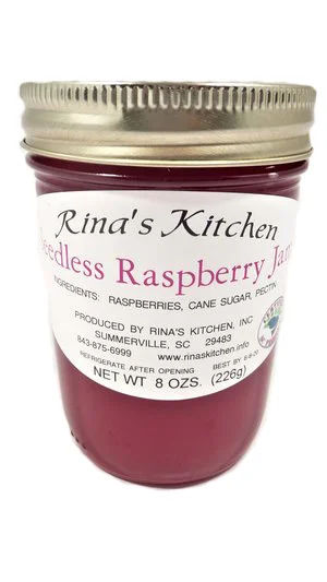 Rina's Seedless Raspberry Jam | Charleston Classic Foods