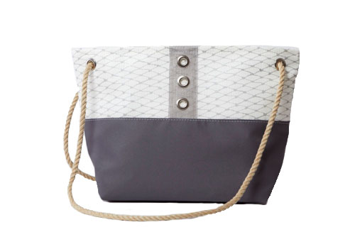 Alaina Marie Silver & Charcoal Tote | Friends of Charleston Gifts