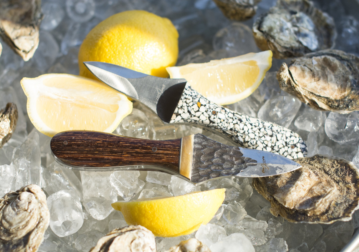 Edisto Oyster Knife with Oyster Shell Handle