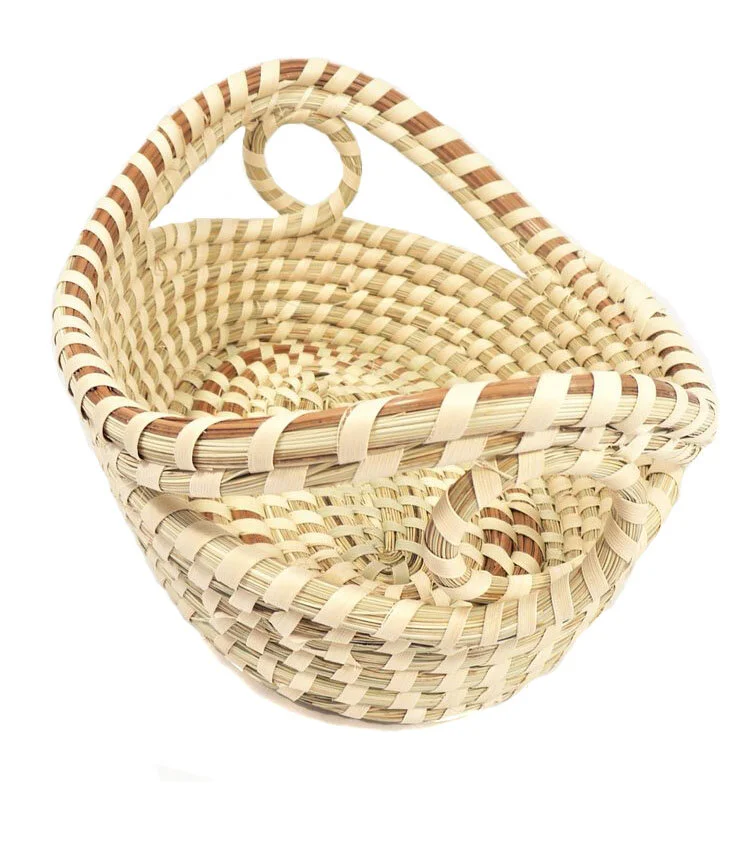 The Holy City Charleston Gullah Loop Handle Sweetgrass Basket