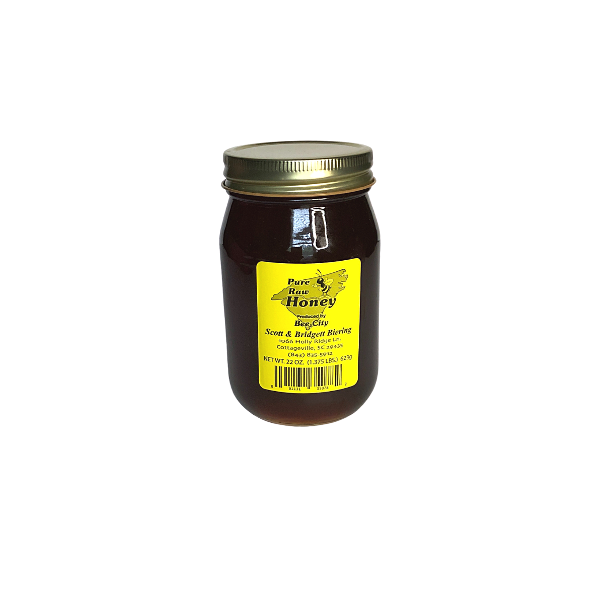 Bee City Honey Pint Jar