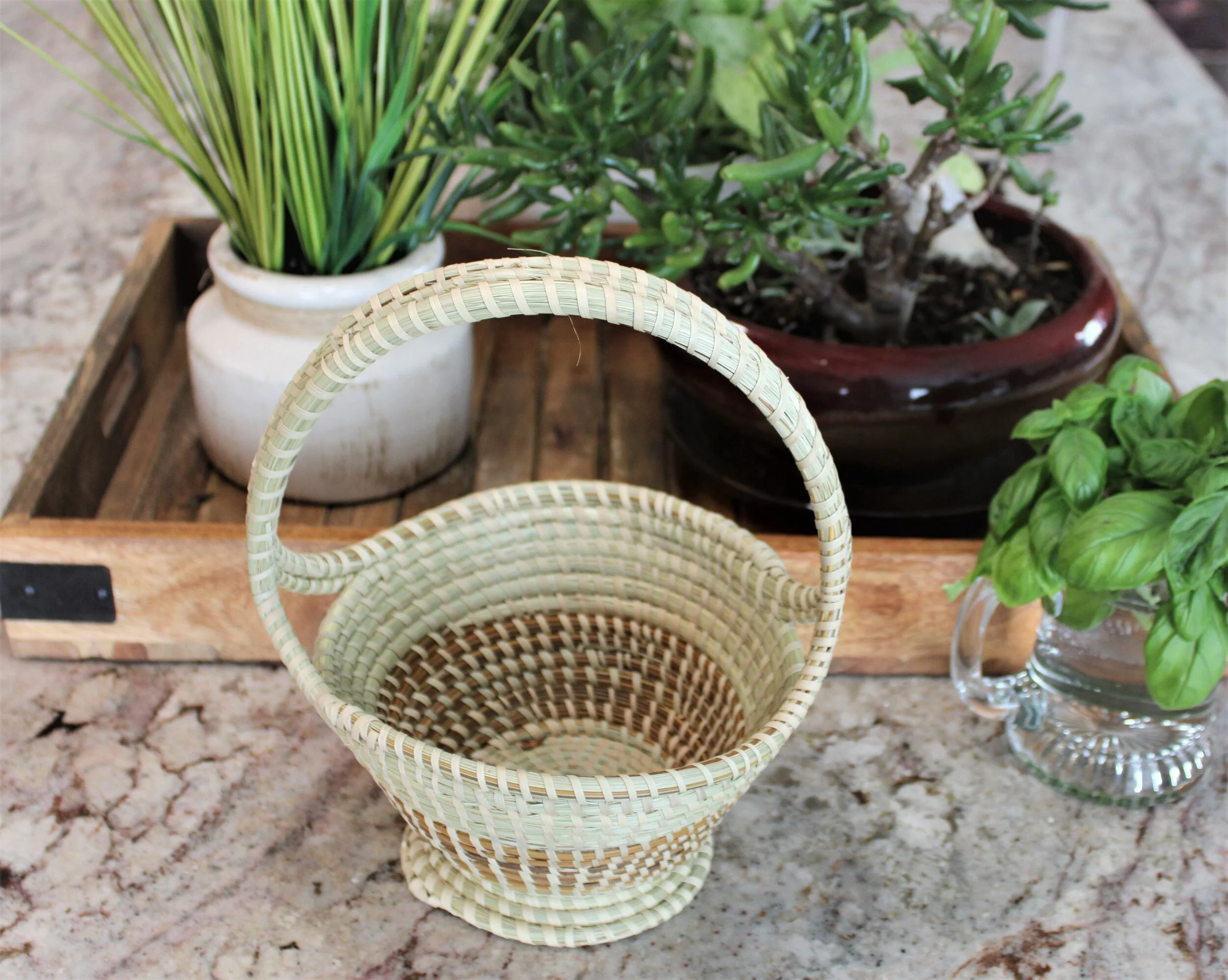 The Kiawah Charleston Gullah Table Accessory Sweetgrass Basket Buy