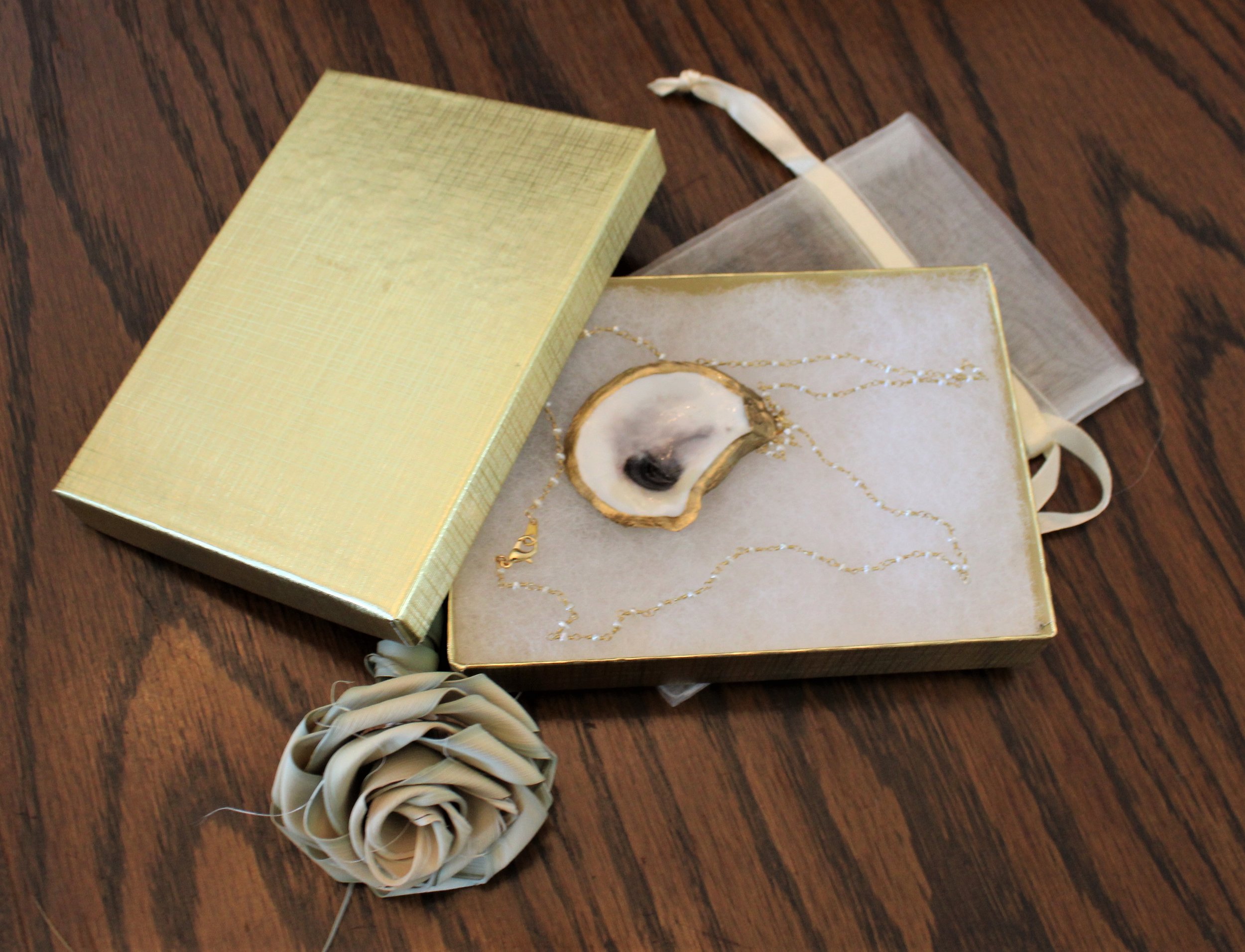 Little Folly Beach Oyster Necklace