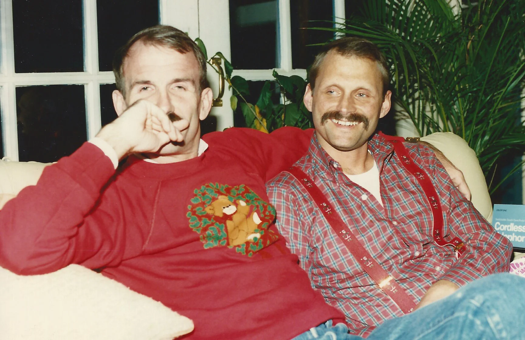 Bill Nelson & Terry Tebedo at home, 1987
