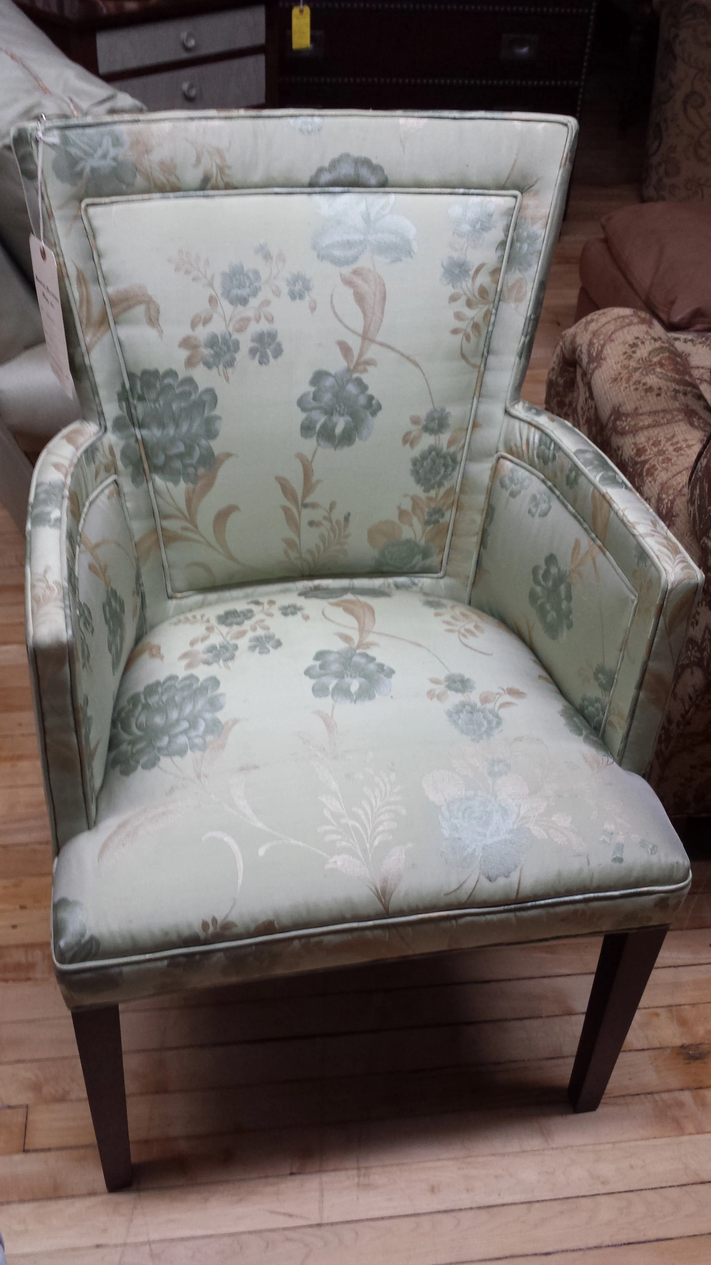 Hickory Chair Green Flair Back Chair