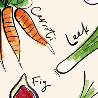 FOOD ILLUSTRATION &amp; LETTERING