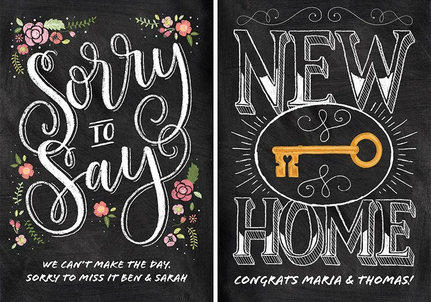 Chalk Greetings Cards