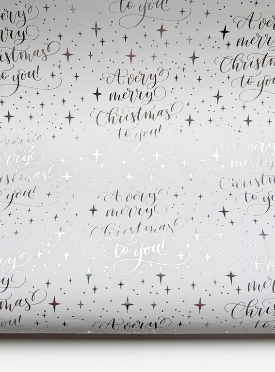 Christmas Calligraphy Gift Wrap