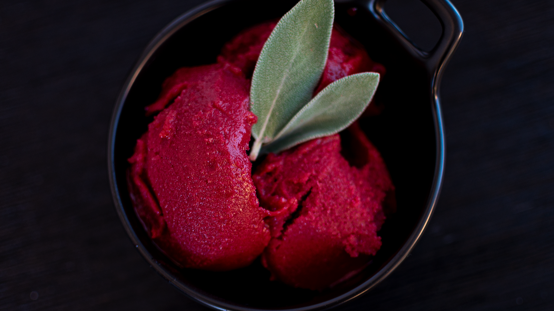 Blackberry Sage Sorbet