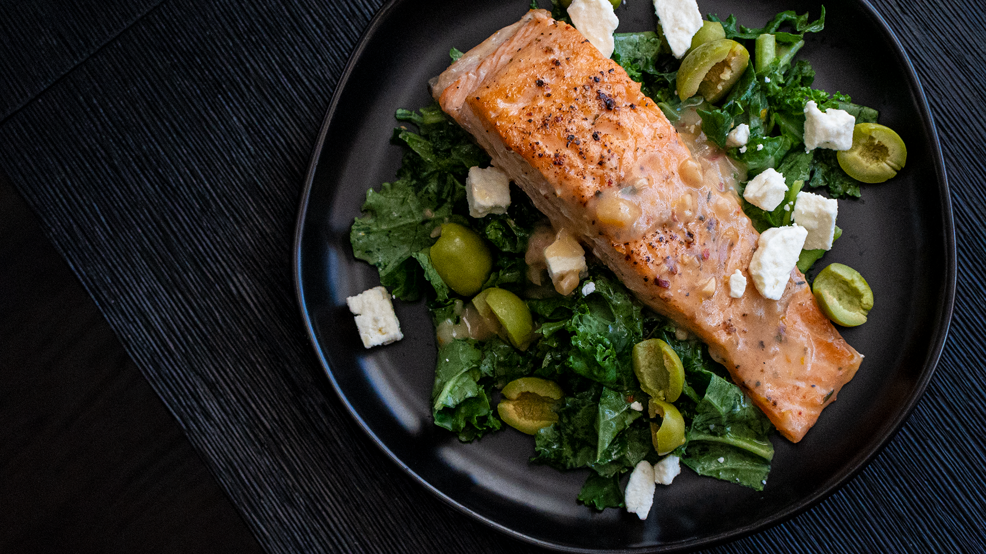 Warm Lemon Salmon Salad