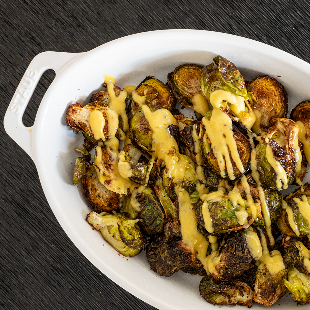 Crispy Aioli Brussels Sprouts