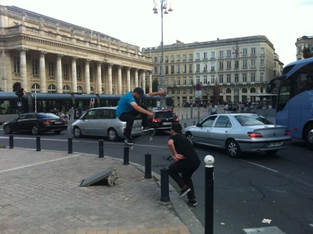 Australian legend Morgan Campbell-stacking in Bordeaux