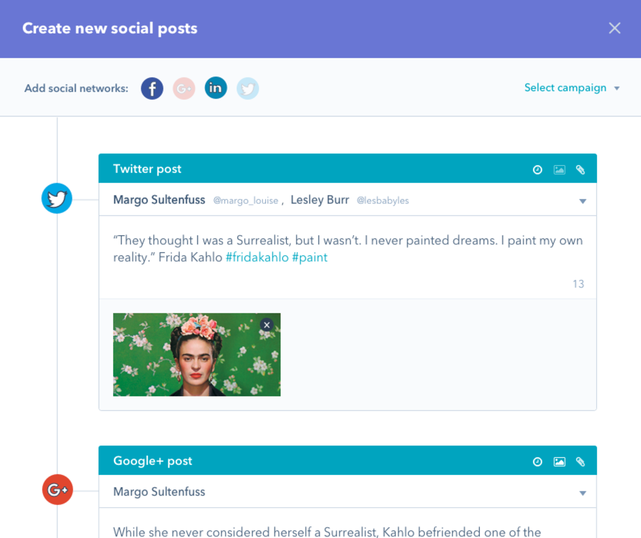 Customizable multi-network compose