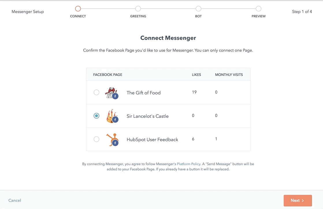 Onboarding flow sequence