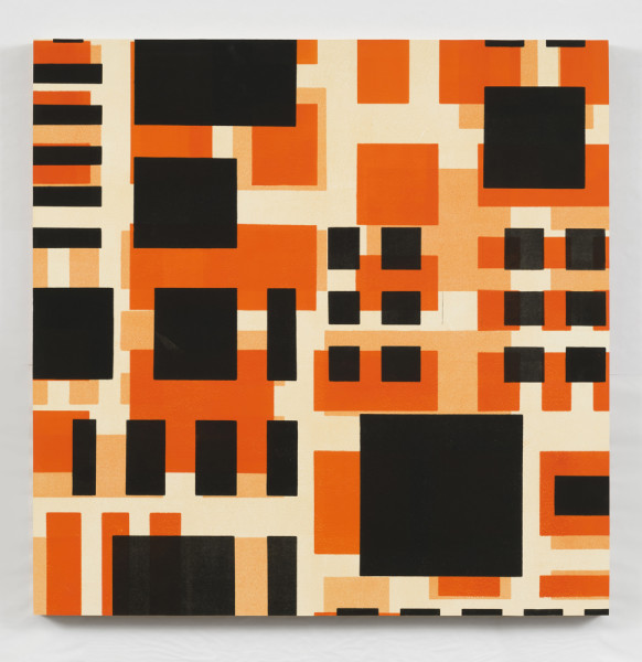 Catherine Mosley, "Here/Square Series", 2015, Monotype on panel, 28 x 28 inches