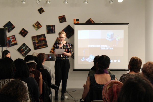 Gabriella Shypula (Curator) at "Performing Digital-Disruption", 2015