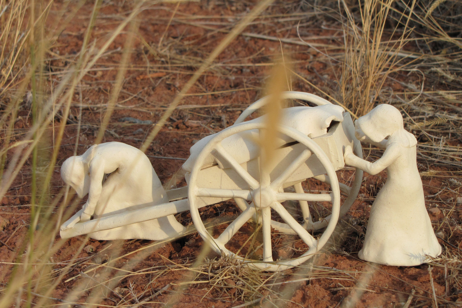 Ancestors Setting Down their Handcart, 2012, Digital C-print, 12 x 18 inches