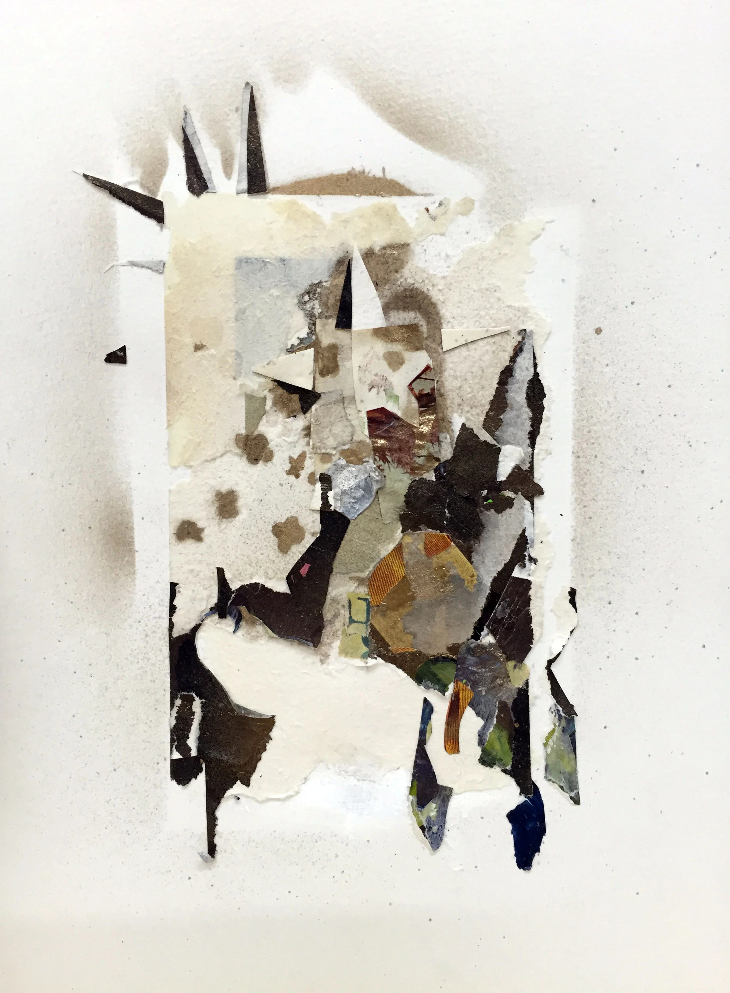 Dark Star (Reversal), 2016, Mixed Media, 9 x 7 inches
