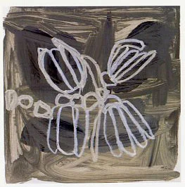 Botanicals I , 1997, oil on wood panel, 20 x 20 inches