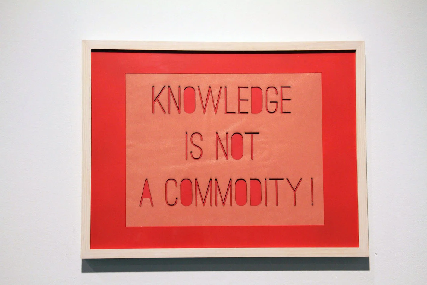 Knowledge, 2014, Laser-cut Leather, 18 x 24 inches