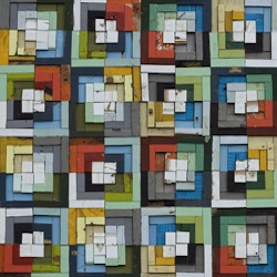 Laura Petrovich-Cheney, Relative Confusion , 2013, Salvaged wood
