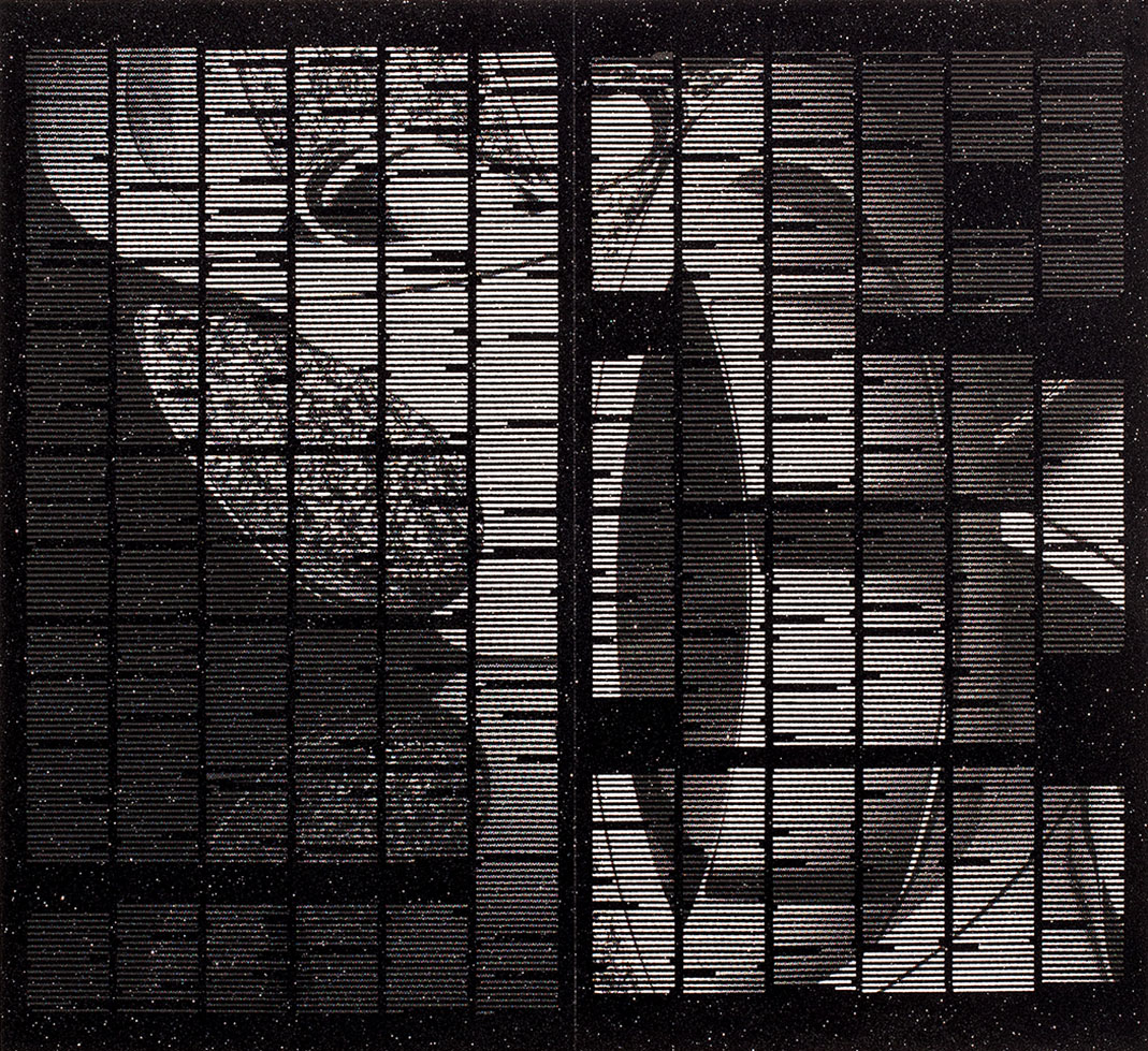 Shanti Grumbine, Admission #4, Louis Vuitton , 2012, Screen-print on archival inkjet print, 22 x 24 inches