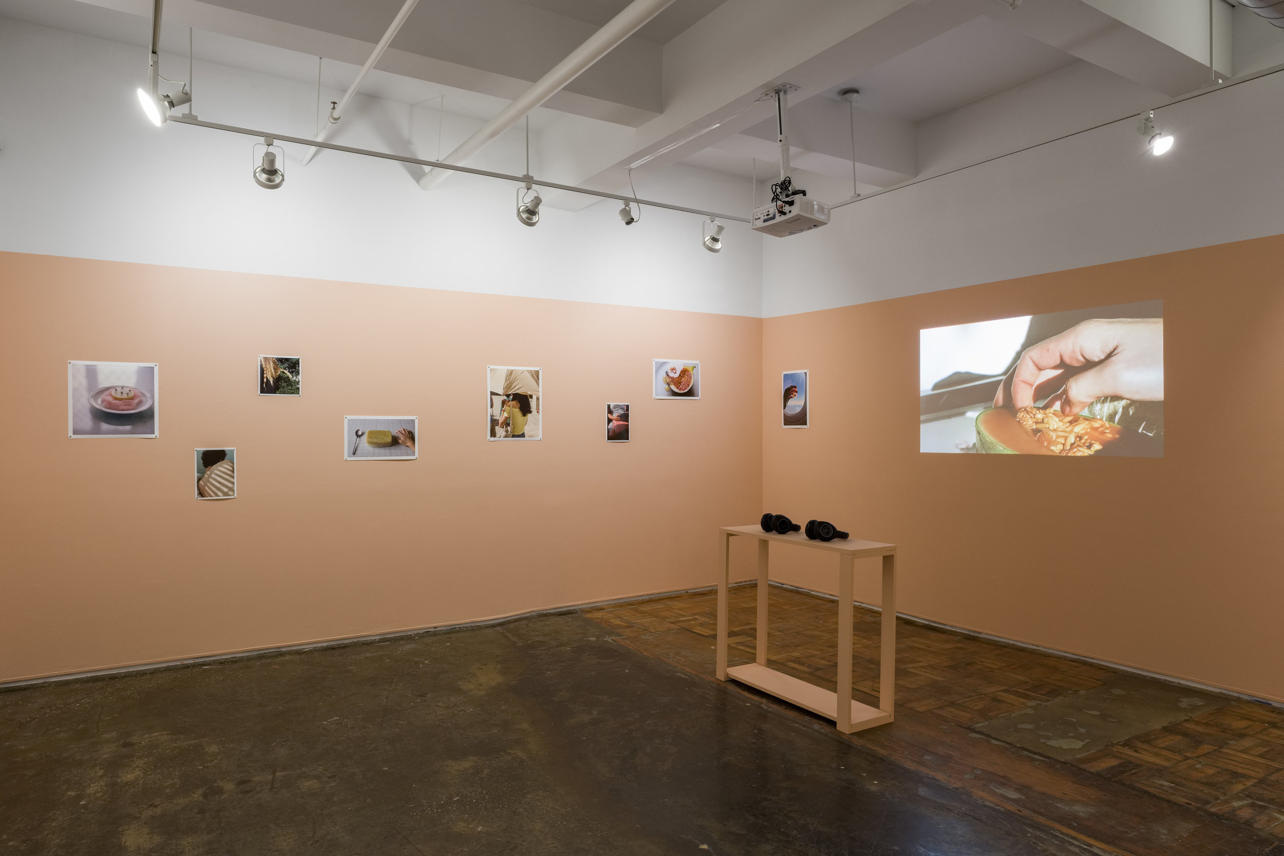  Installation view of  Here, right now.  