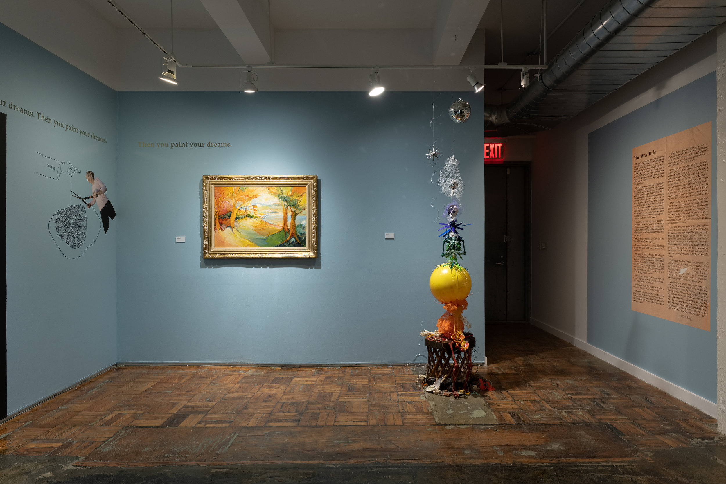 Installation view of The Way It Is