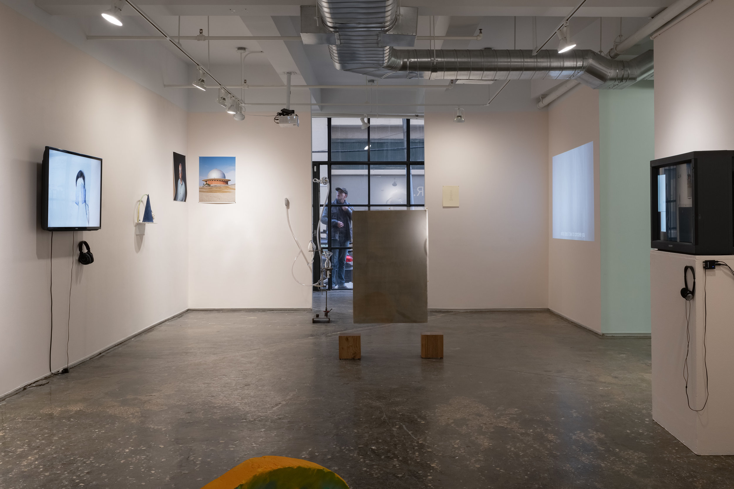  Installation view of  Let’s try listening again  