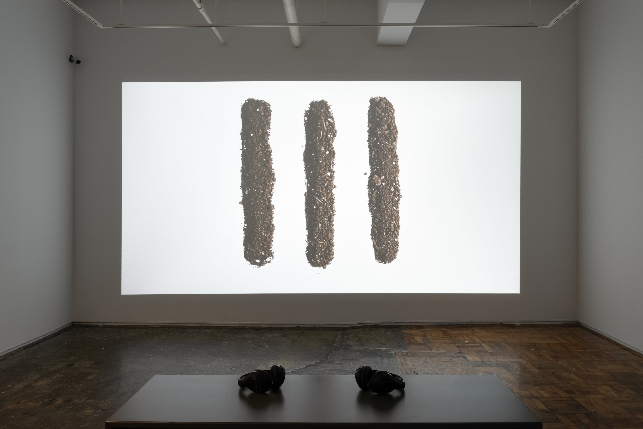 Installation view of Sol, ella y yo